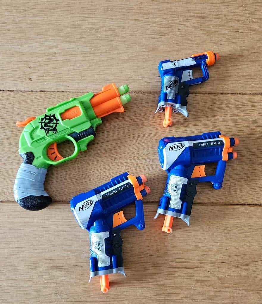 Set van 4 Nerf pistooltjes, Ophalen of Verzenden