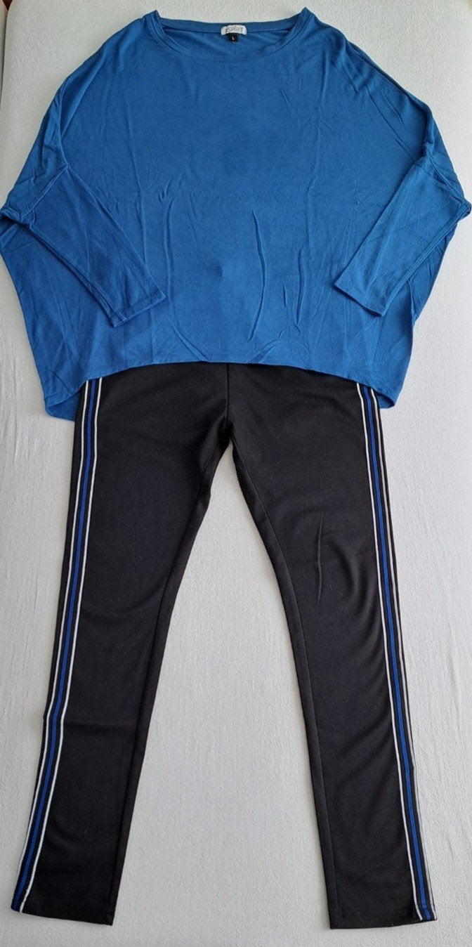 2-delig: legging met wijd shirt / dunne trui, mt L/XL, True Spirit, Ophalen of Verzenden, Zo goed als nieuw