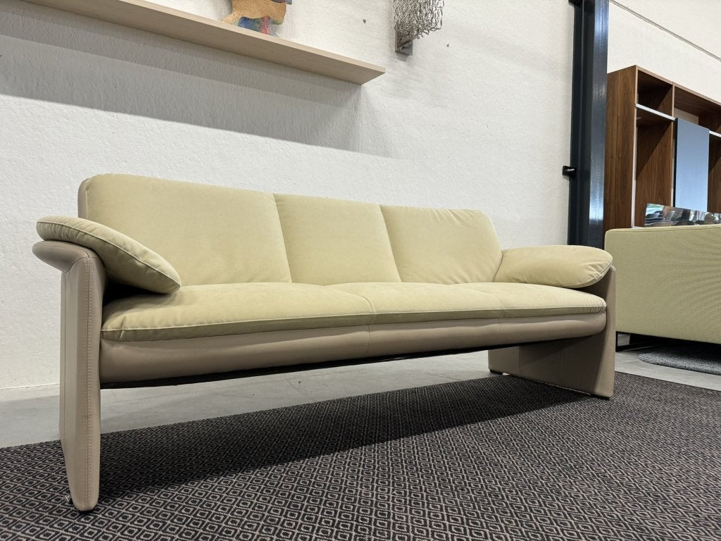 Nieuw Leolux Evidence Catalpa 3 Zits Bank Creme Design 211, Leolux, Info@leolux.nl, 75 tot 100 cm, Ophalen of Verzenden