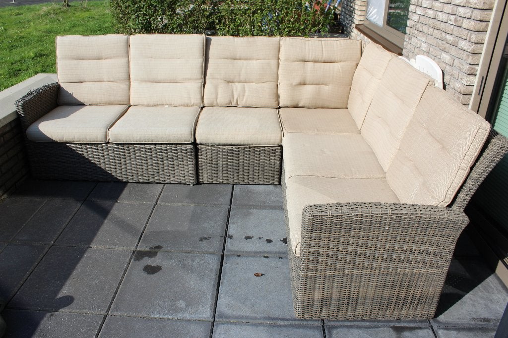 Hartman Essential loungeset + kussens, Ophalen, Kunststof, Gebruikt, 6 zitplaatsen