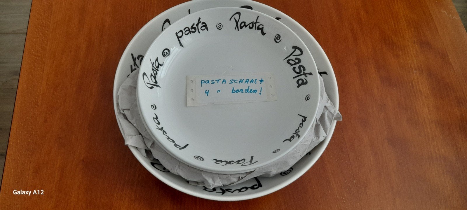 5 delig pastaset., Ophalen, Overige materialen, Overige stijlen, Bord(en)