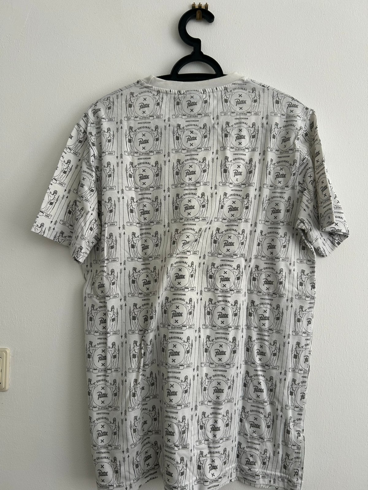 Patta T-shirt met all-over print - Maat M, Ophalen of Verzenden, Gedragen, Maat 48/50 (M), Wit