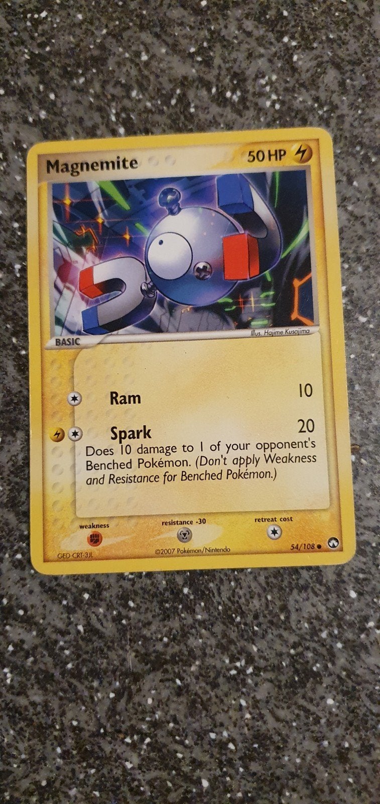 Magnemite 54/108 EX Power Keepers Pokémon Kaart, Ophalen of Verzenden, Gebruikt, Losse kaart