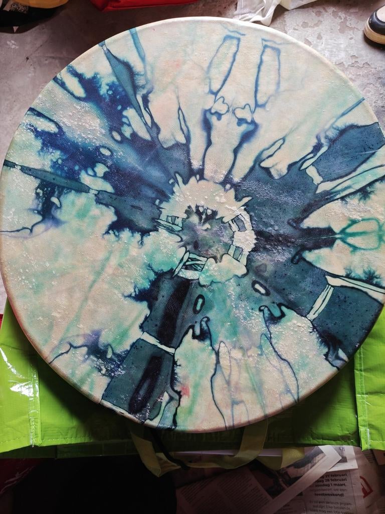 Drum van Buffalo leer, Muziek en Instrumenten, Ophalen, Zo goed als nieuw, Trommel