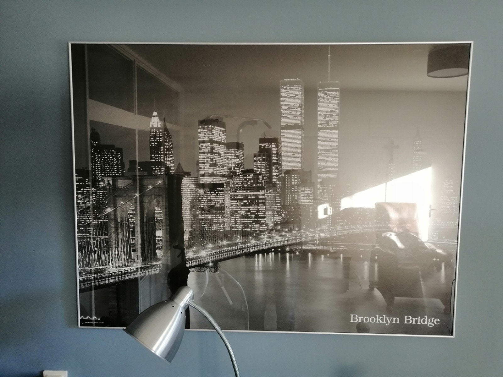 Grote poster Brooklyn Bridge New York., Ophalen, 50 – 75, Gebruikt, 125 cm of meer