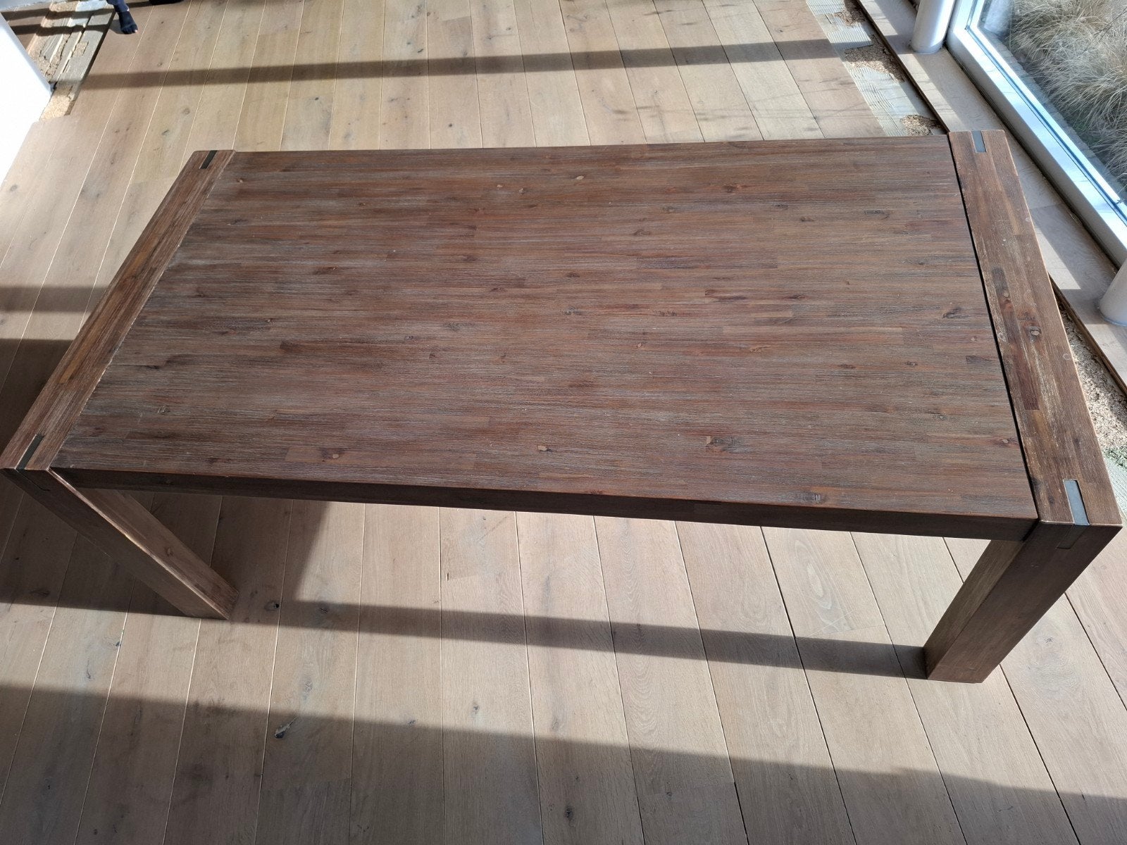 Uitschuifbare eettafel met verlengstukken, Ophalen, Gebruikt, 200 cm of meer, 50 tot 100 cm