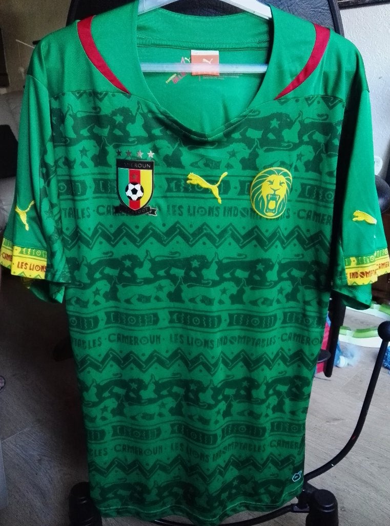 shirt; Nationaal Elftal Kameroen, Puma, XL, Ophalen of Verzenden, Zo goed als nieuw, Buitenlandse clubs, Shirt
