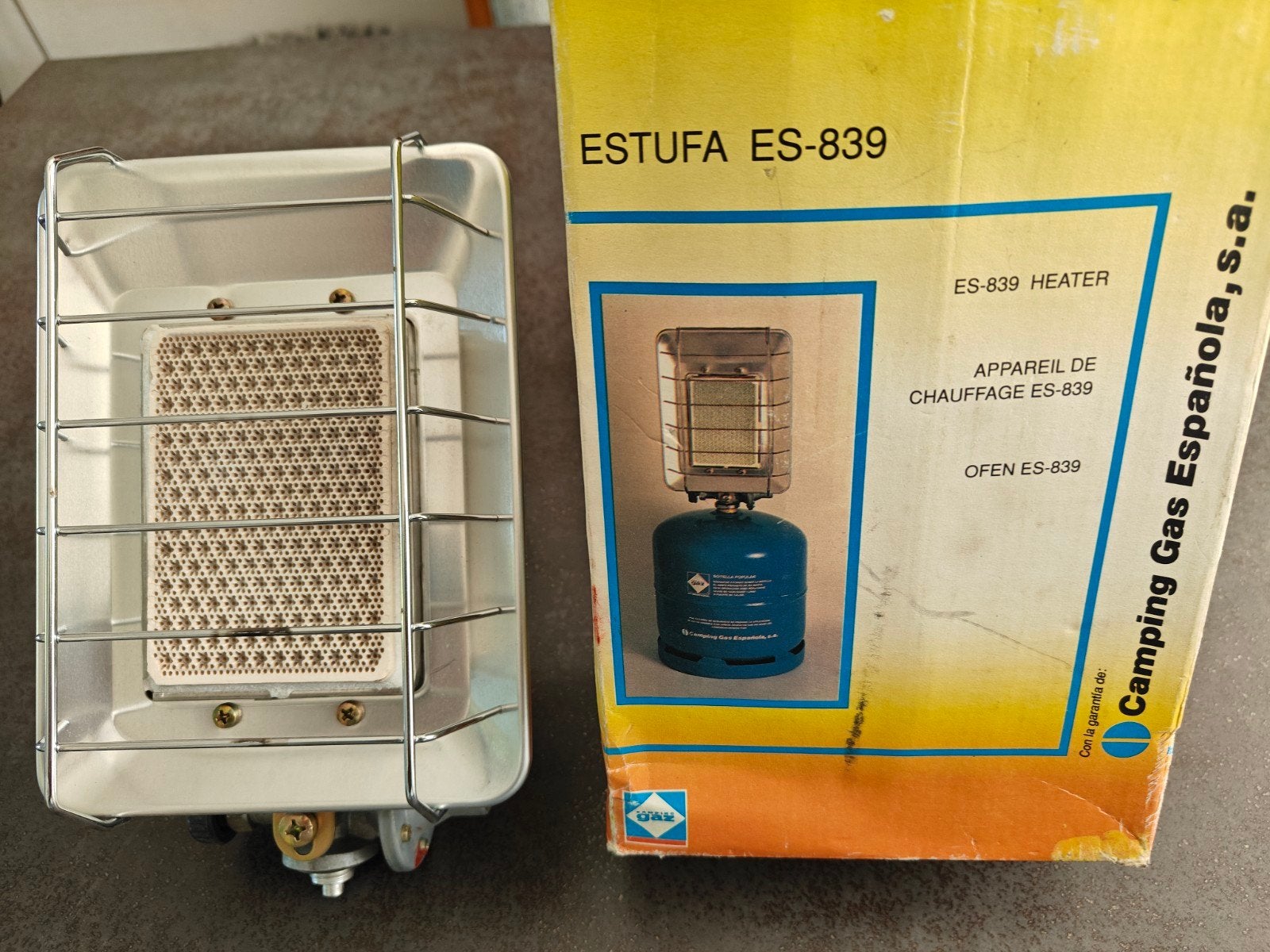 Camping Gaz Estufa ES-839 Heater. €19,00, Ophalen of Verzenden, Zo goed als nieuw