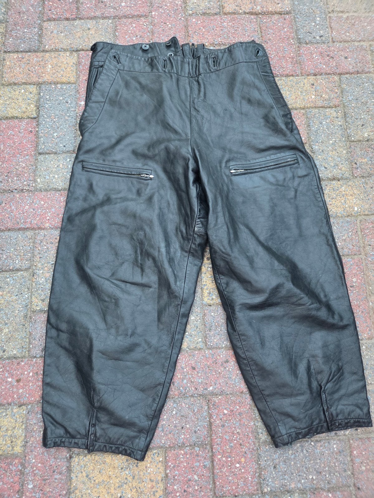 Kriegsmarine leren broek lederhouse mechaniker u boot KM, Verzenden, Marine, Duitsland, Kleding of Schoenen