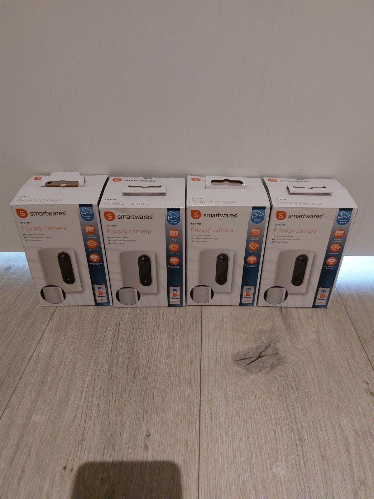4x Smartwares Privacy Camera Full HD Beveiligingscamera, Audio, Tv en Foto, Videobewaking, Ophalen