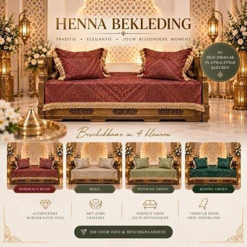 Henna Bekleding, Ophalen, Nieuw