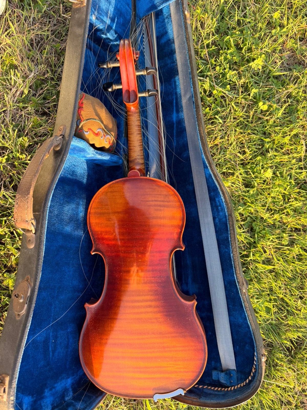 Vintage Viool met Koffer - Nach Stradivarius egale kleur, Gebruikt, Viool, Ophalen of Verzenden, 4/4-viool