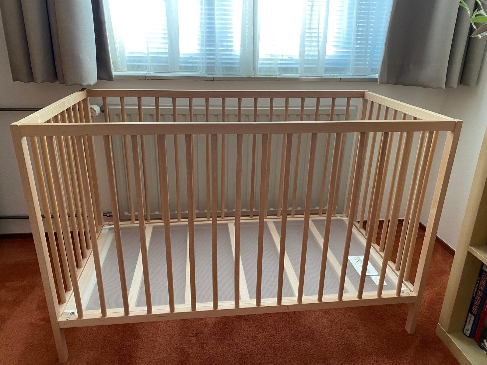 IKEA kinderbedje 60x120cm inkl matrasje., Ophalen, Zo goed als nieuw, Ledikant