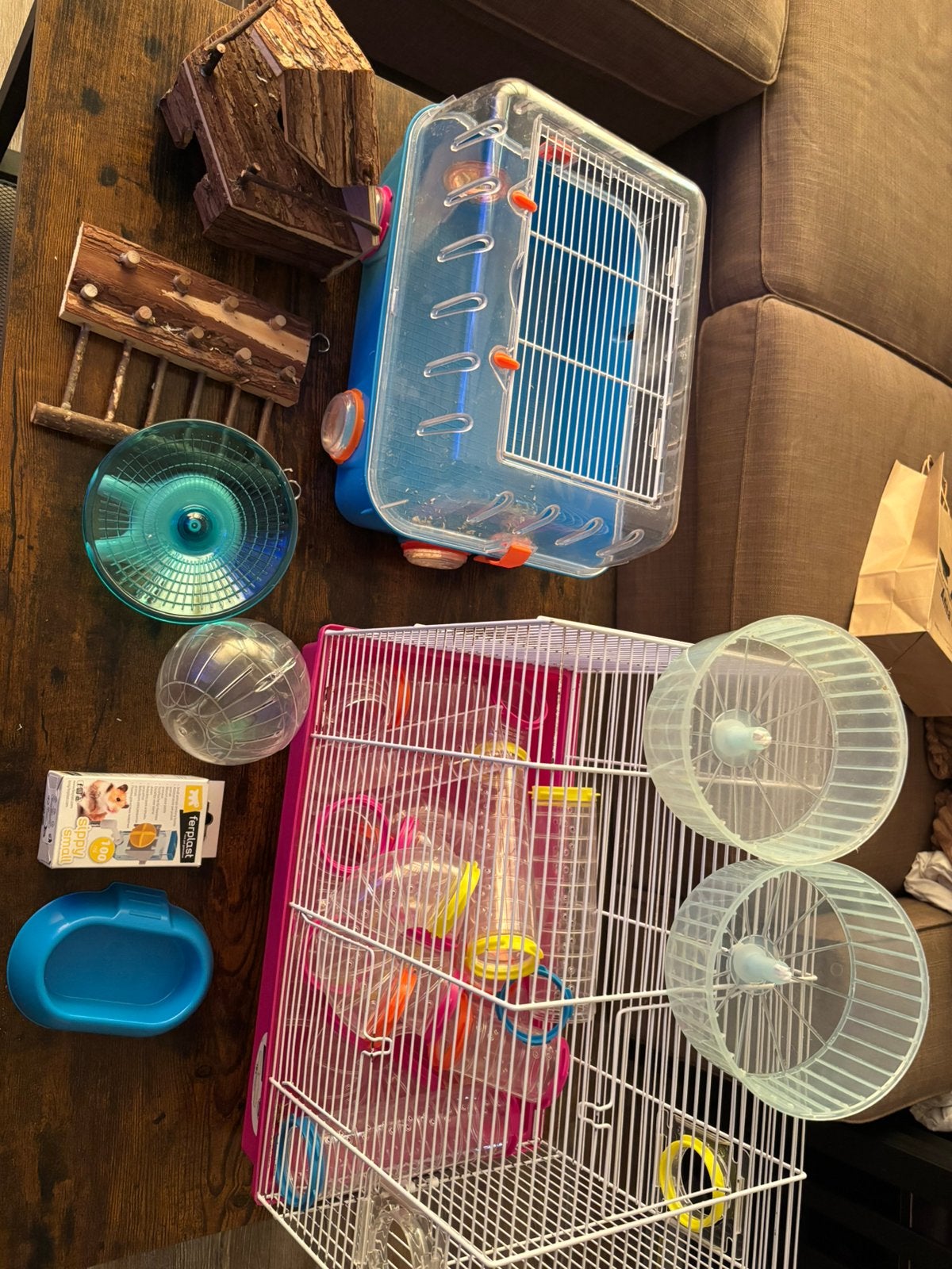 Complete hamster uitzet, Minder dan 60 cm, Kooi, Gebruikt, Minder dan 75 cm