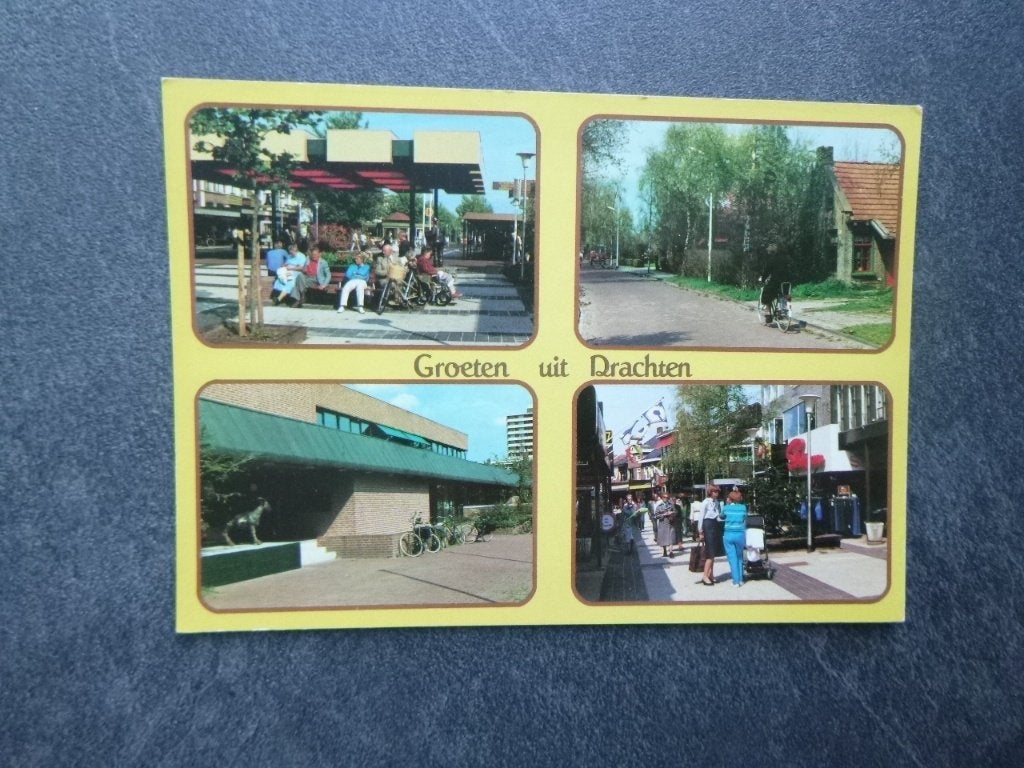 Drachten, groeten uit (1), Verzenden, 1980 tot heden, Ongelopen, Friesland