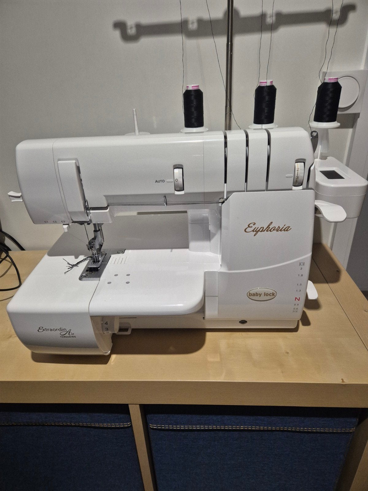 Coverstiich baby Lock Euphoria Machine, Hobby en Vrije tijd, Naaimachines en Toebehoren, Ophalen, Zo goed als nieuw, Lockmachine