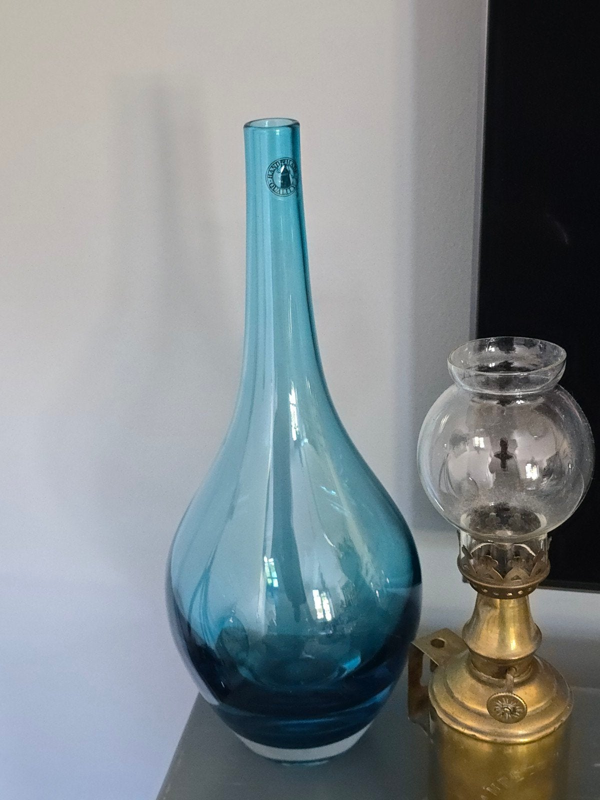 Vintage 90S cobalt blauwe Ikea Salong-vaas Johanna Jellinek, Ophalen of Verzenden