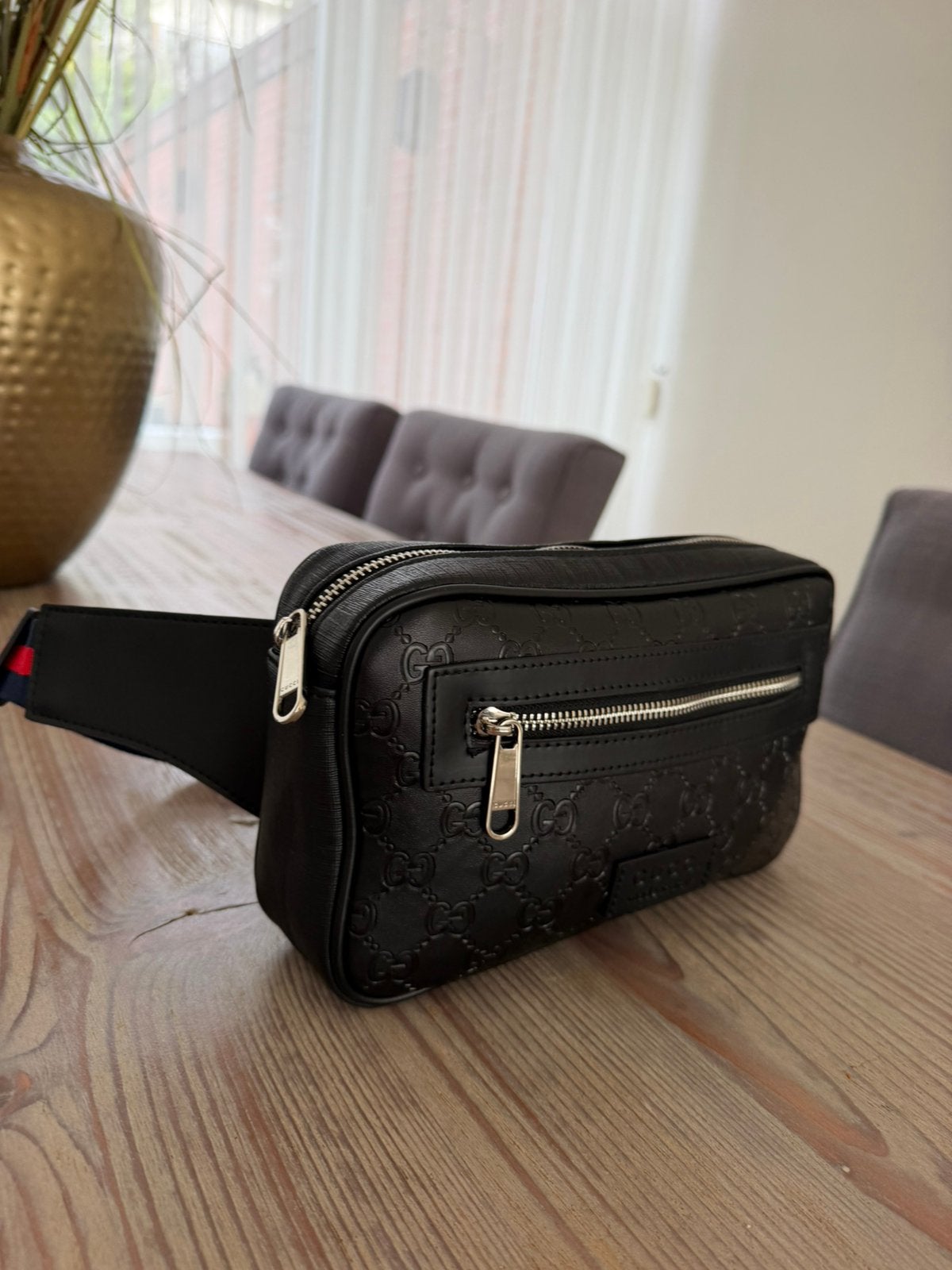 Gucci heuptas, Sieraden, Tassen en Uiterlijk, Portemonnees, Ophalen of Verzenden, Zo goed als nieuw, Zwart