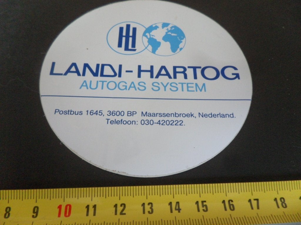 sticker Maarssenbroek LANDI - HARTOG Autogas system AX216*, Ophalen of Verzenden, Zo goed als nieuw