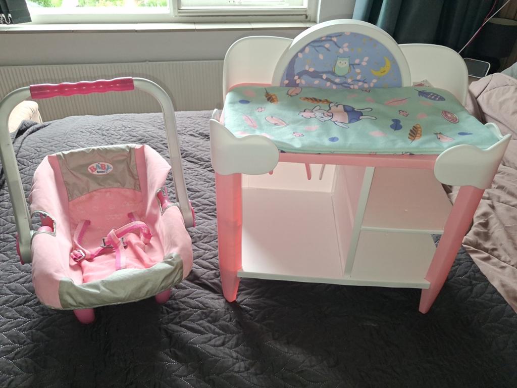 Baby Born Maxicosi en Baby Annabell Commode Set, Ophalen, Gebruikt