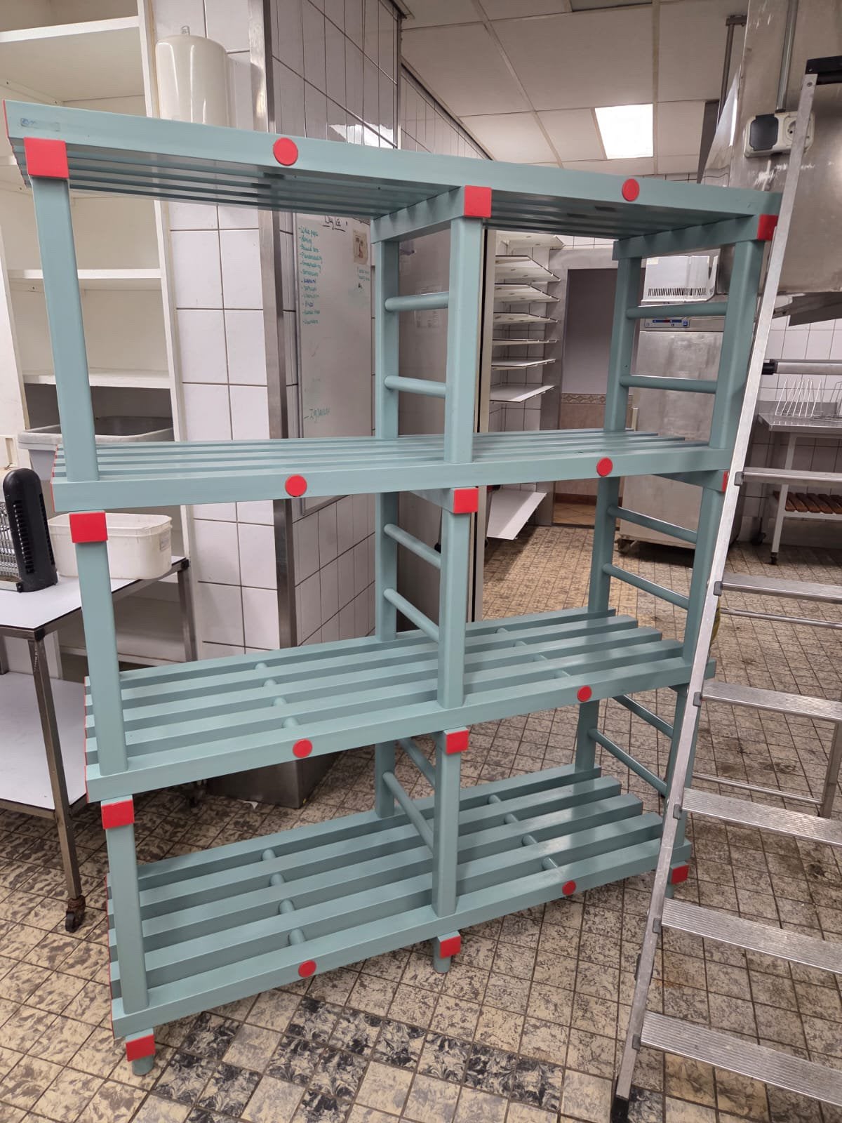 Professionele HACCP Horeca Stelling Kunststof –150x50 x181cm, Ophalen, Gebruikt