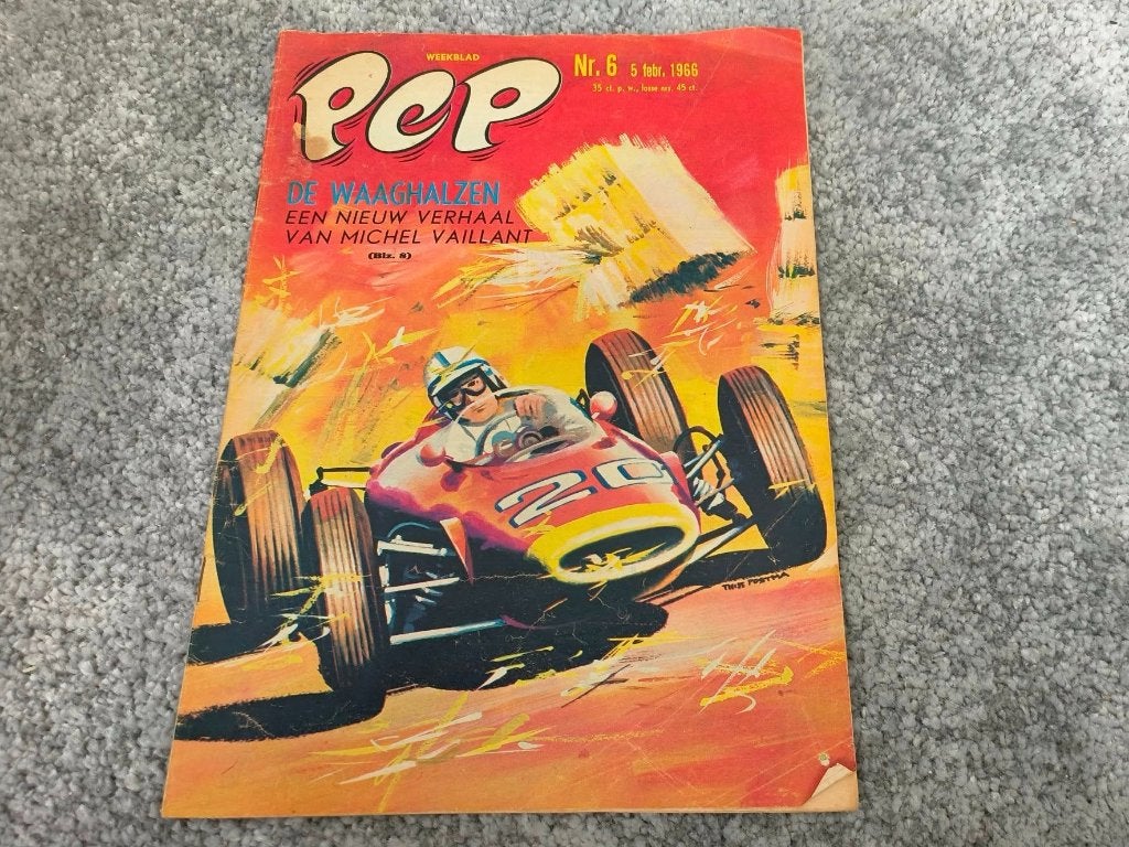 Pep nr.6 1966, Boeken, Gelezen, Eén stripboek, Diverse auteurs, Ophalen of Verzenden