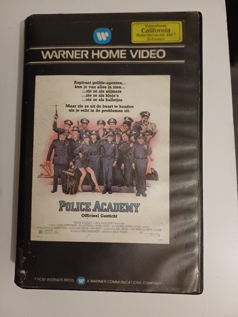 Originele VHS – Police Academy (1984) – Warner Home Video, Alle leeftijden, Ophalen of Verzenden, Gebruikt, Komedie
