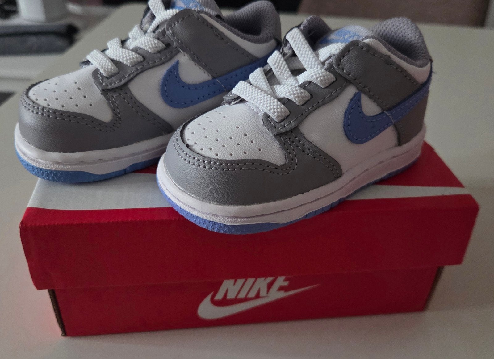 Nike Dunk Low (TD) 'Grey Fog' - Maat 19.5, Jongen of Meisje, Schoenen, Nieuw, Ophalen of Verzenden