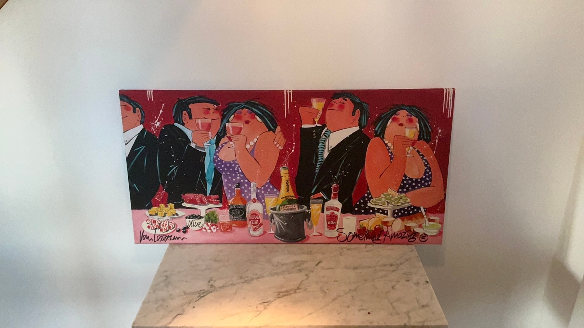 Van Leersum print op canvas, Antiek en Kunst, Ophalen