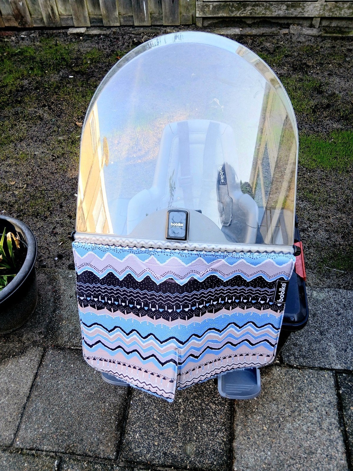 Bobike voorzitje+windscherm, Ophalen, Voetsteuntjes, 0 t/m 18 kg, Zo goed als nieuw