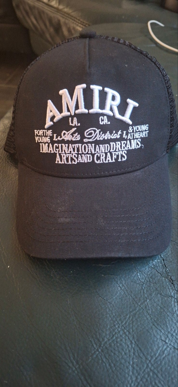 Nieuwe Amiri Trucker Cap - Zwart met Wit Logo, Kleding | Heren, Hoeden en Petten, Nieuw, Pet, Amiri, One size fits all