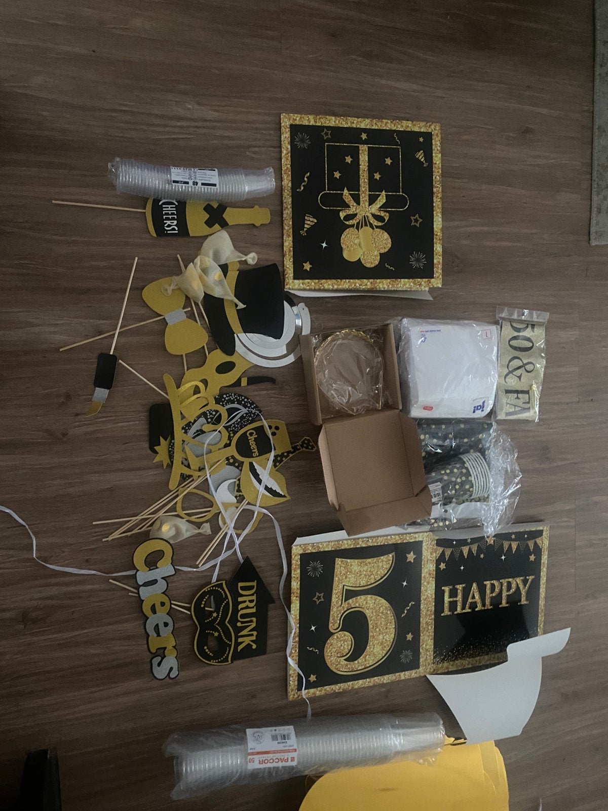 Feestversiering 50 jaar: compleet pakket voor verjaardag, Ophalen of Verzenden, Nieuw, Versiering, Verjaardag