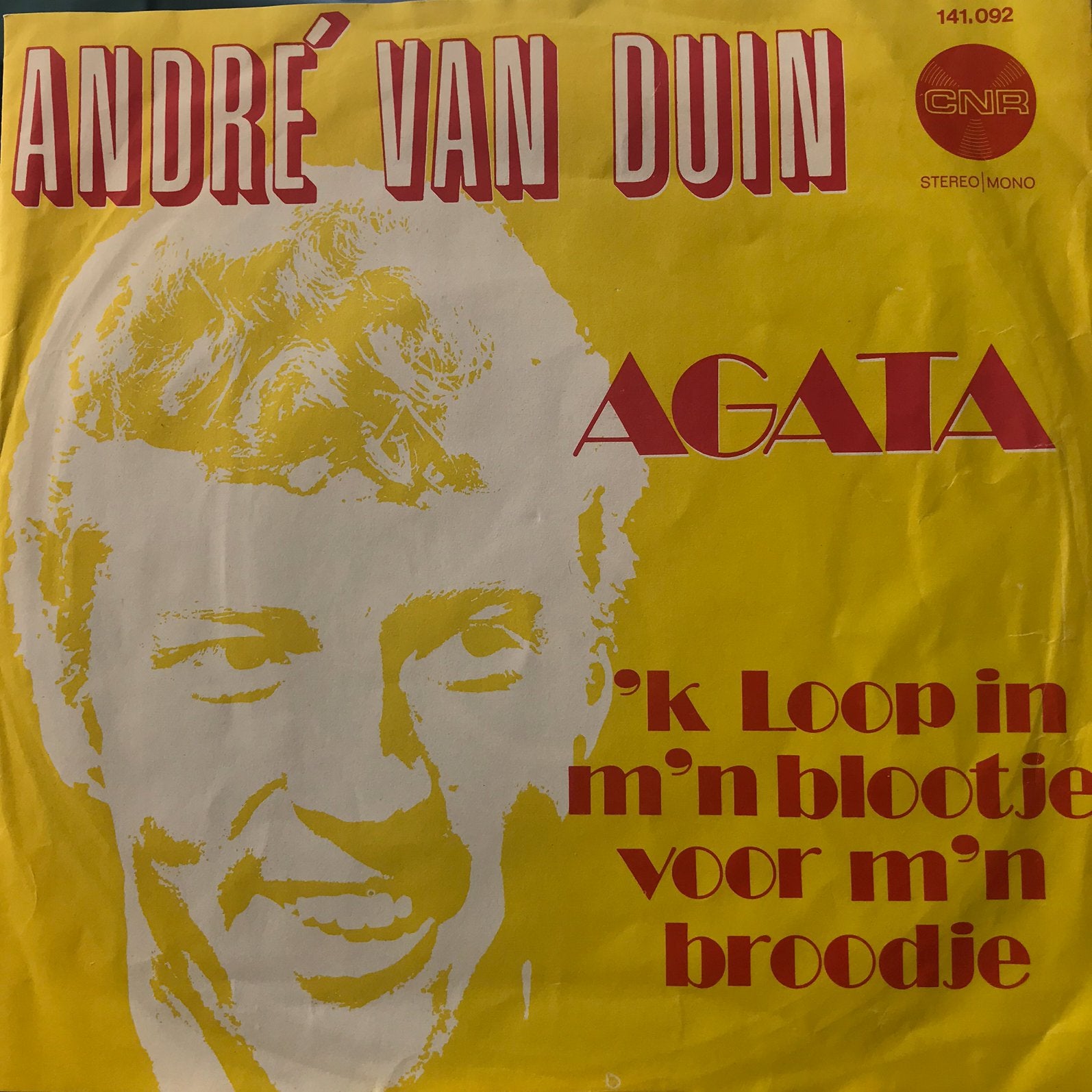 André van Duin - Agata, Cd's en Dvd's, Vinyl Singles, Ophalen of Verzenden, Gebruikt, Nederlandstalig