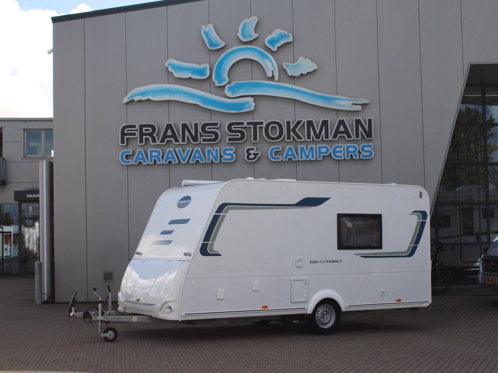 Caravelair Alba 426 Mover, tent, luifel, Caravans en Kamperen, Bedrijf, Treinzit, 750 - 1000 kg, Dwarsbed