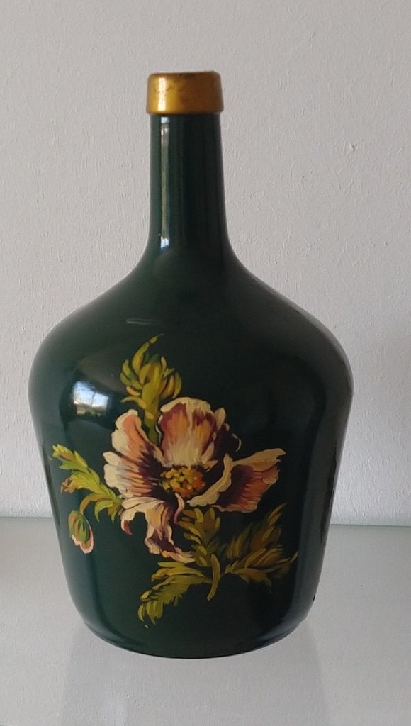 wijnfles karaf vintage glas, volgnr 17, Ophalen of Verzenden