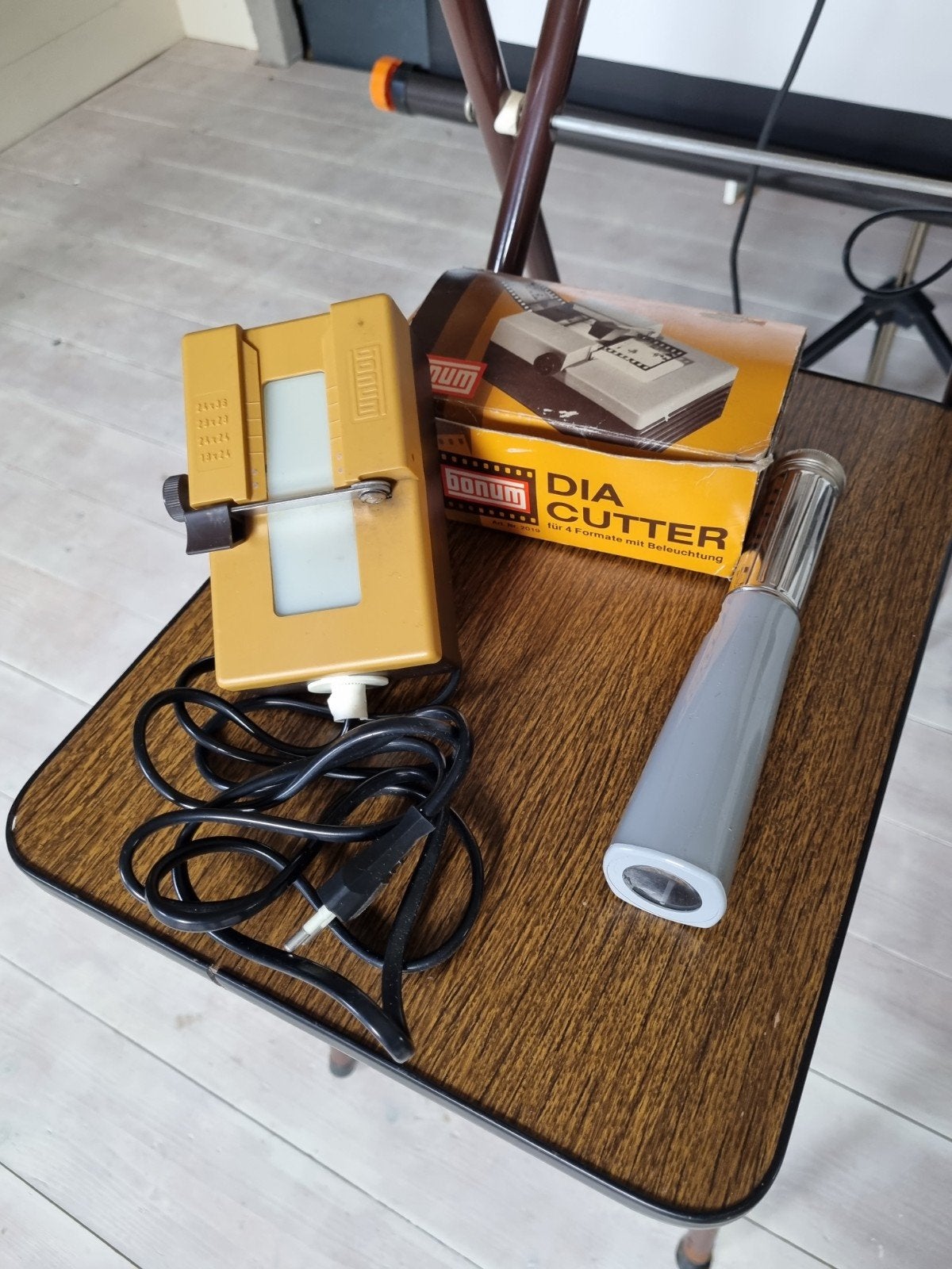 Vintage Dia Cutter en Lichtbak voor Dia's, Ophalen of Verzenden, Gebruikt