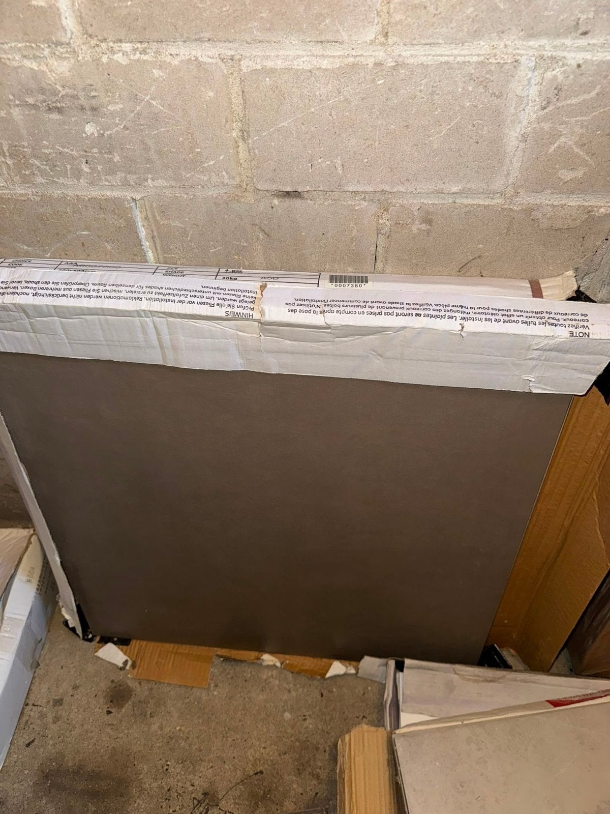Grote grijze vloertegels 60x60 cm - 6 stuks, Doe-het-zelf en Verbouw, 60 cm of meer, Keramiek, Nieuw, Ophalen of Verzenden