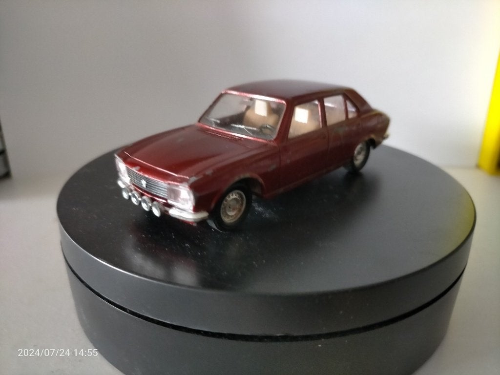 Solido Peugeot rood 504 ralley, Verzenden, Auto, Overige merken