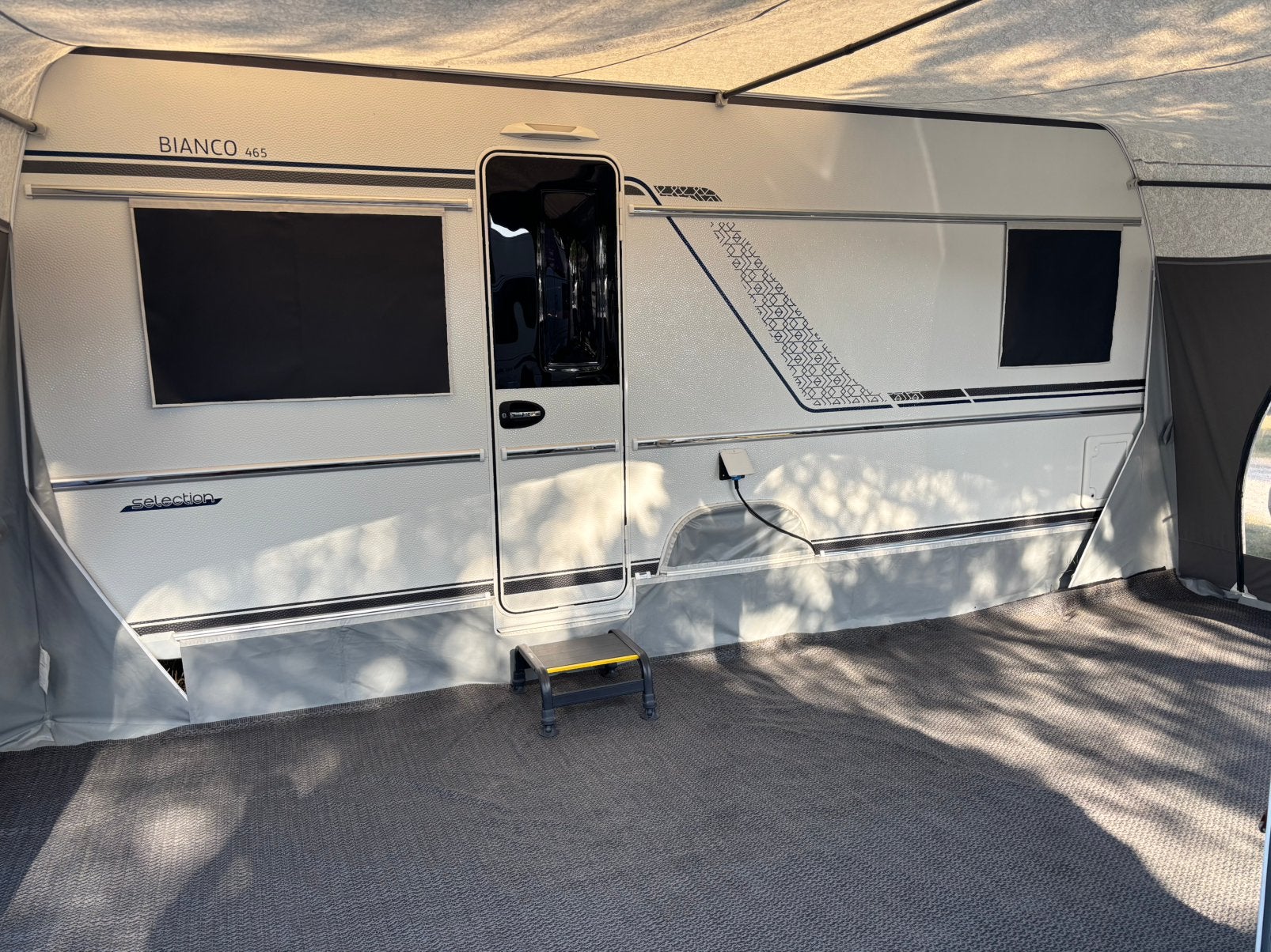 Voortent carpet antraciet, Caravans en Kamperen, Kampeeraccessoires, Ophalen, Zo goed als nieuw