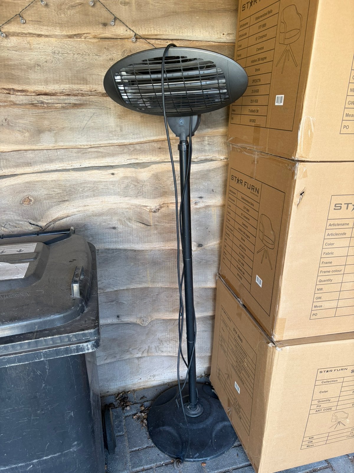 Terrasverwarmer, Ophalen, Zo goed als nieuw