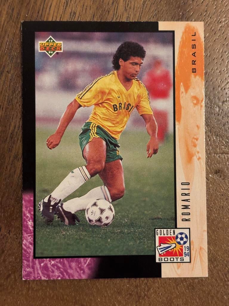 Romário Upper Deck 1994 Voetbalkaart Brazilië, Verzamelen, Sportartikelen en Voetbal, Ophalen of Verzenden, Zo goed als nieuw