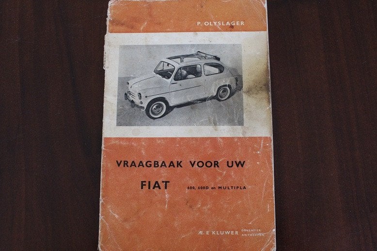 Fiat 600 600D Multipla vraagbaak werkplaatsboek, Ophalen of Verzenden