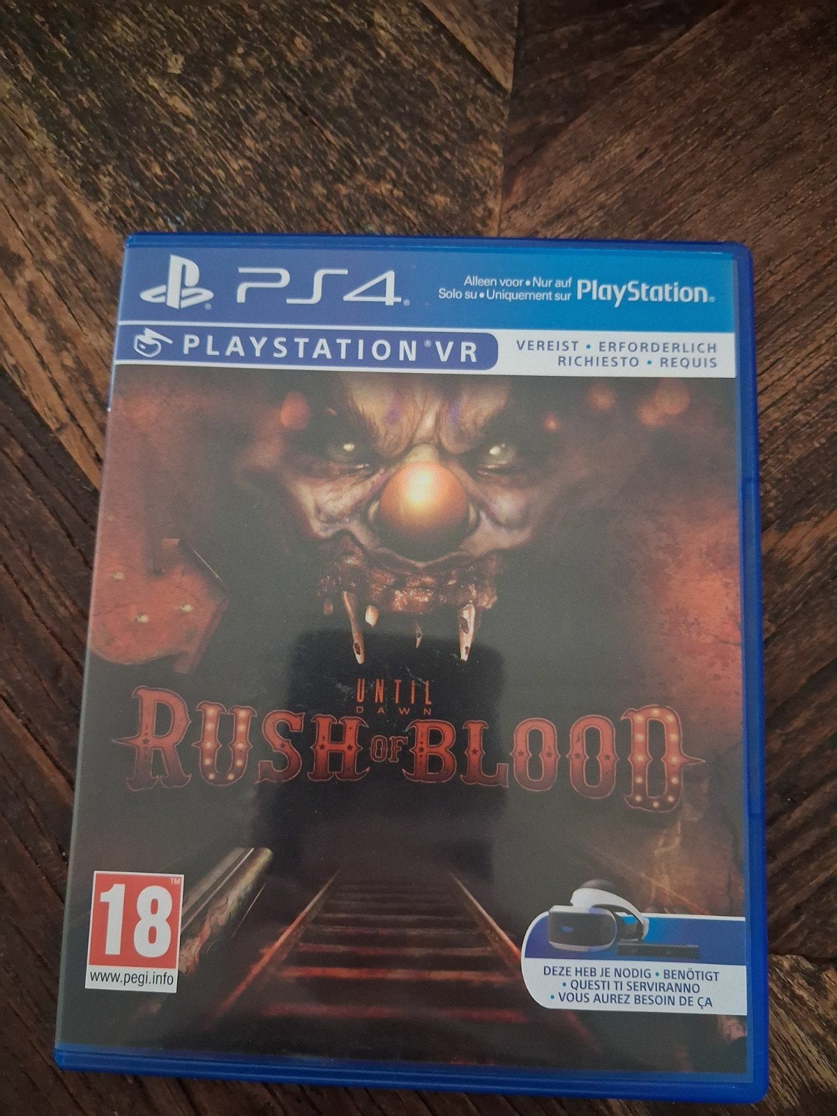 Until Dawn: Rush of Blood PS4 VR Game, Online, Gebruikt, Vanaf 18 jaar, 1 speler