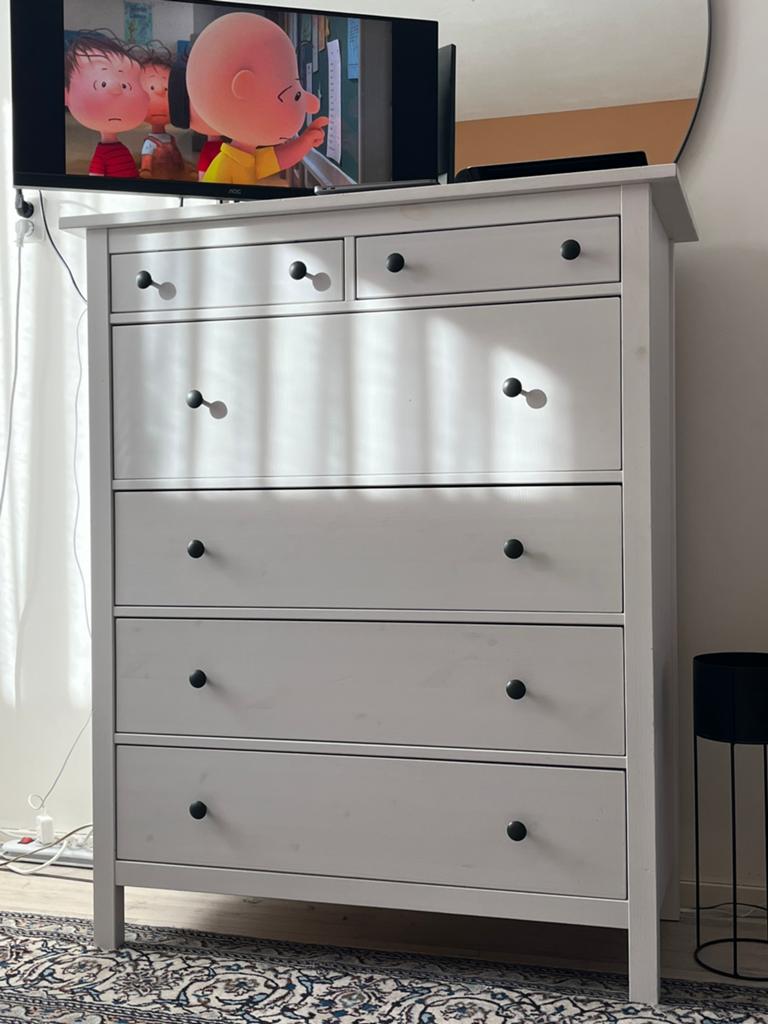 Ikea Hemnes ZGAN mooie ladekast wit, Ophalen, 50 tot 100 cm, Zo goed als nieuw, Minder dan 100 cm