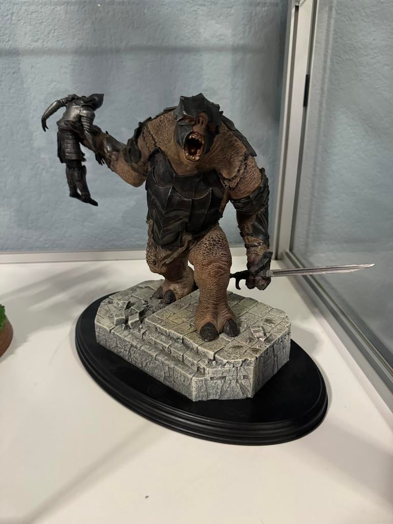 Weta Battle Troll of Mordor #1707/5500 – LOTR Sideshow beeld, Verzamelen, Ophalen of Verzenden, Zo goed als nieuw, Beeldje of Buste