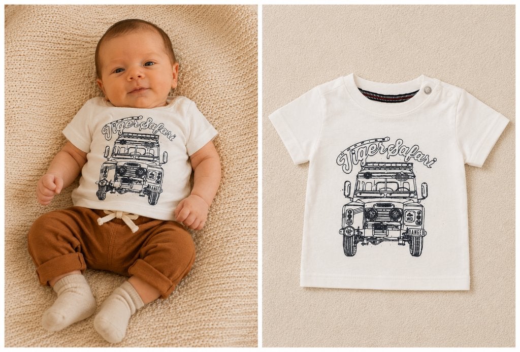 T-Shirt Noppies Hurghada Antique White maat 56 NIEUW, SO, Nieuw, Info@juniorcompany.nl, Jongetje