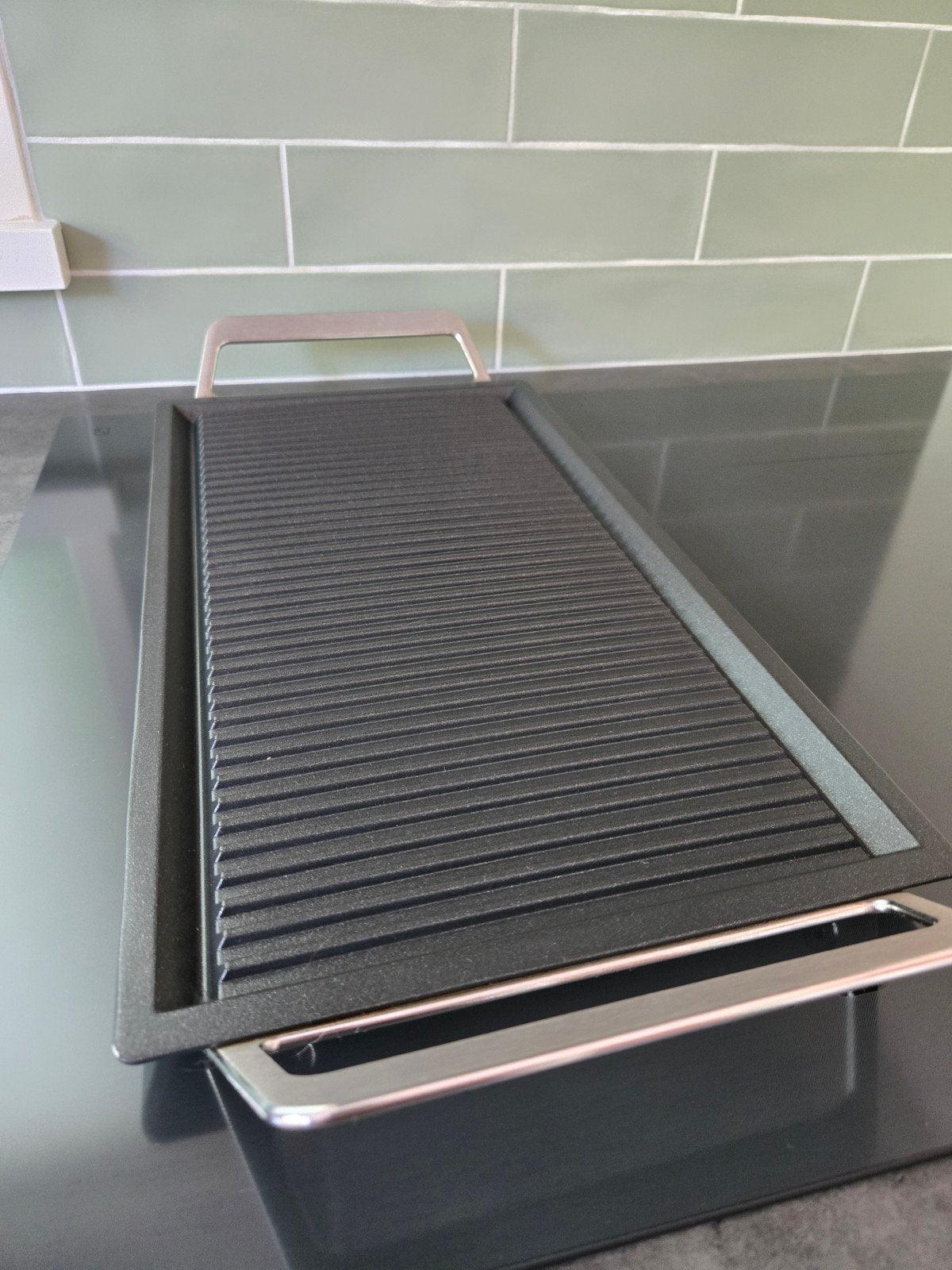 Aeg mastery collection gietijzeren grillplaat, Ophalen, Zo goed als nieuw, Overige merken, Braadpan