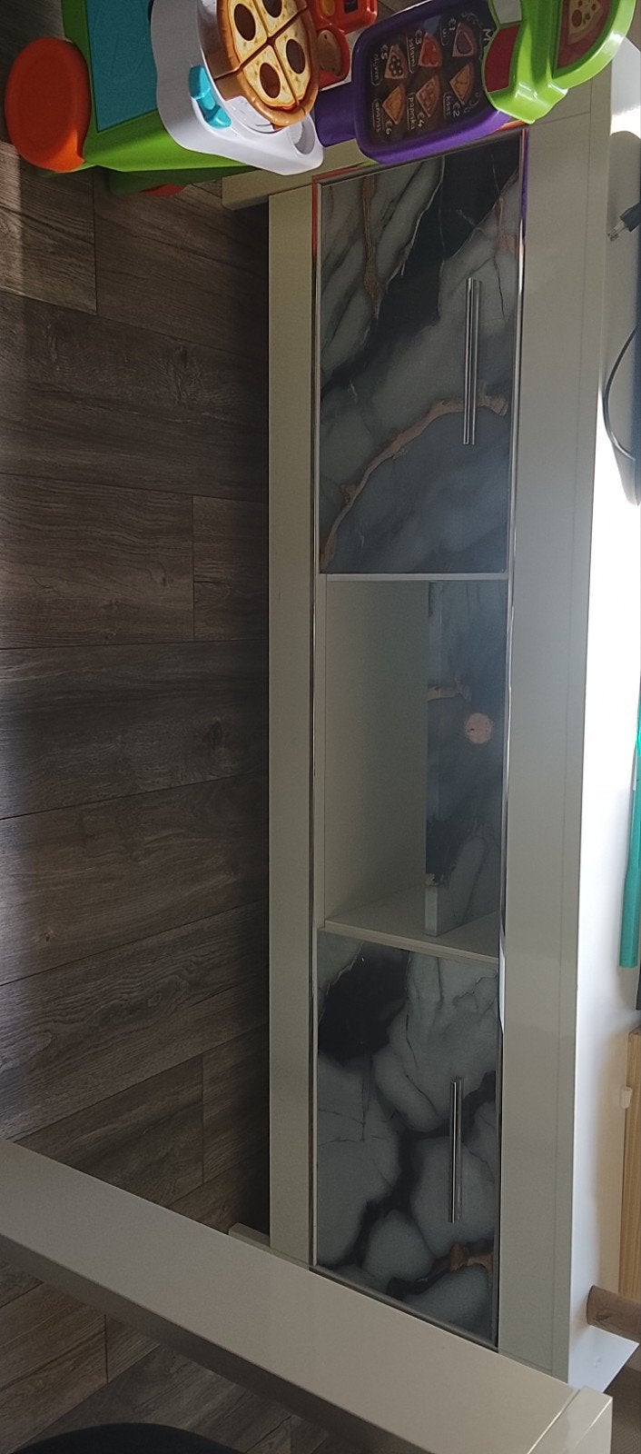 kast en eettafel hoogglans wit 50,- alles, Huis en Inrichting, Kasten | Overige, Ophalen, Gebruikt