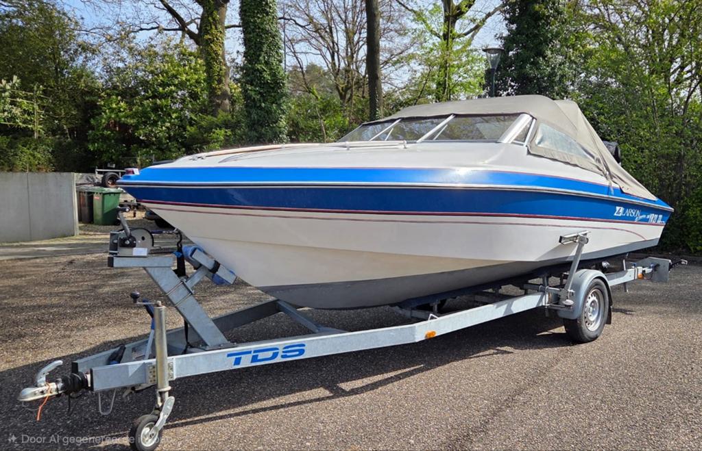 Speedboot Larson met trailer, 225pk Mercury motor, Ophalen, Overige merken, Gebruikt, 200 pk of meer