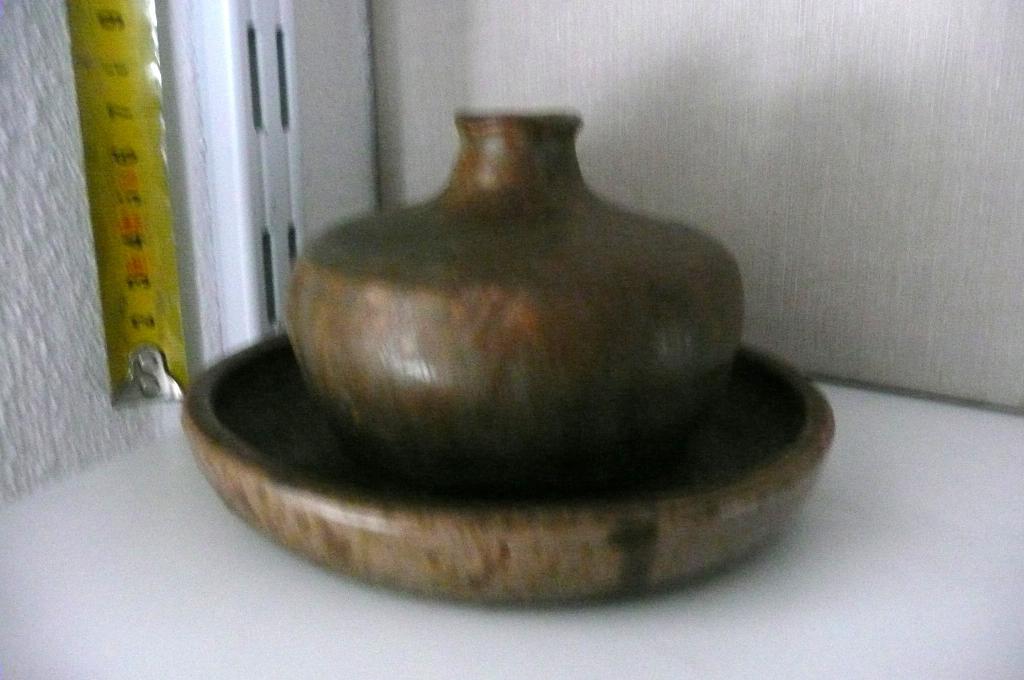 keramisch olielampje met schaal (348), Ophalen of Verzenden